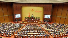 Toàn cảnh một phiên họp của Quốc hội. 