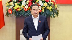 Chủ tịch Quốc hội Trần Thanh Mẫn phát biểu.