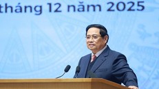 Thủ tướng Phạm Minh Chính phát biểu tại Lễ kỷ niệm 50 năm thành lập Ủy ban Biên giới Quốc gia. 