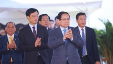 Thủ tướng Phạm Minh Chính dự khởi công Dự án đầu tư xây dựng Khu đô thị thể thao Olympic, Hà Nội. 