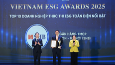 SHB được vinh danh TOP 10 Doanh nghiệp thực thi ESG toàn diện nổi bật