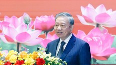 Tổng Bí thư Tô Lâm phát biểu. 