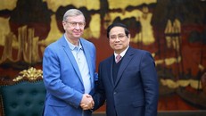 Thủ tướng Phạm Minh Chính tiếp ông Vladimir Yevtushenkov - Nhà sáng lập Công ty Cổ phần đại chúng AFK Sistema. 