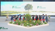 Đại diện đơn vị phát triển và nhà thầu thực hiện nghi lễ động thổ Dự án The Parkland