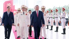 Tổng Bí thư Tô Lâm tới dự Lễ kỷ niệm 80 năm Ngày truyền thống Công an nhân dân.