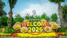Ecopark tràn ngập sắc hoa tại các đại đô thị khắp 3 miền dịp Tết Bính Ngọ 2026