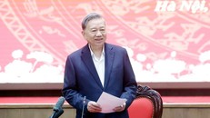 Tổng Bí thư Tô Lâm phát biểu. 