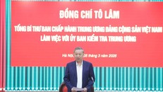 Tổng Bí thư Tô Lâm phát biểu.