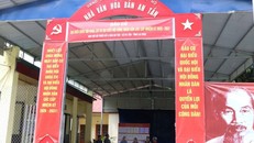 Tổ bầu cử số 4 tại Nhà văn hóa bản An Tần, xã Pa Tần, tỉnh Lai Châu sẵn sàng cho bầu cử. 