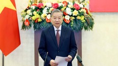 Tổng Bí thư Tô Lâm phát biểu.