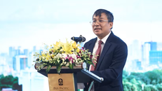 Thứ trưởng Thường trực Bộ Ngoại giao Nguyễn Minh Vũ phát biểu khai mạc Hội thảo. 
