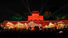 Các màn trình diễn 3D mapping tại chương trình khai mạc Lễ hội tại Hoàng thành Thăng Long.