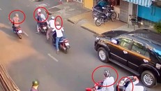 TPHCM: Tóm gọn băng nhóm dàn cảnh đụng xe, cướp tiền trên phố