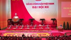 Ngày 23/01, Đại hội nghe báo cáo về công tác nhân sự