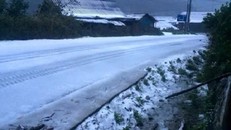 Tuyết rơi trên diện rộng tại Mù Cang Chải