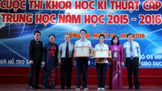 Xâm nhập mặn, chống ngập vào đề tài khoa học của học sinh