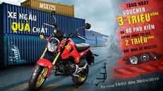 Mua Honda MSX125, nhận quà ‘khủng’ trị giá 5 triệu đồng