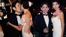 Trang Lạ gợi cảm bên chồng Việt kiều trong hôn lễ ở biệt thự