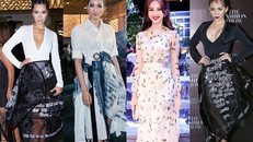 Phạm Hương, Đặng Thu Thảo mỗi người mộ vẻ khoe sắc trên thảm đỏ