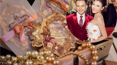 Thúy Diễm và Lương Thế Thành 'chơi trội' với thiệp cưới ngọc trai