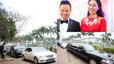 Chồng Á hậu Ngô Trà My đưa dàn siêu xe và Limousine đến hỏi vợ