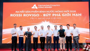 Rossi ra mắt bình nước nóng Rovigo 2026, tiếp tục mở rộng hệ sinh thái gia dụng Việt