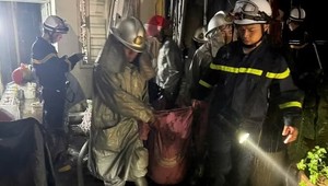 Hiện trường vụ cháy kinh hoàng khiến 5 người tử vong ở Hà Nội.