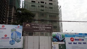 Dự án vẫn đang được xây dở phần thô, sau đó gần như đắp chiếu. Ảnh: PV
