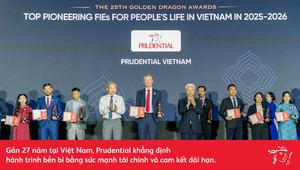 Prudential Việt Nam được vinh danh Top 10 Doanh nghiệp vì Cuộc sống Cộng đồng.