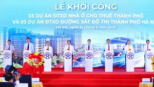 Hà Nội đồng loạt khởi công 5 tuyến đường sắt, 3 dự án nhà ở cho thuê