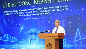 Hà Nội khởi công, khánh thành 17 dự án, công trình tiêu biểu, vốn đầu tư 397.018 tỷ đồng