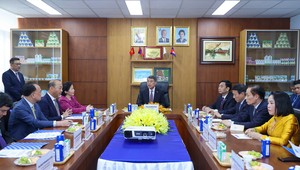 Ủy viên Bộ Chính trị, Thủ tướng Chính phủ Lê Minh Hưng thăm Angkormilk, dấu ấn đầu tư quốc thế của Vinamilk