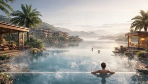 Mô hình khoáng nóng ngày càng phổ biến.