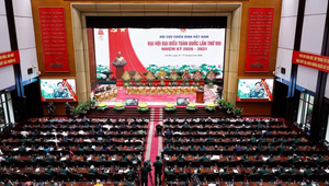 Toàn cảnh Đại hội đại biểu toàn quốc Hội Cựu chiến binh Việt Nam lần thứ VIII. 