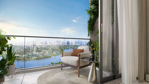 Căn hộ thoáng đạt hơn 15-20% so với tiêu chuẩn thị trường. 
