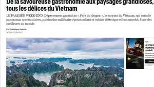 Báo Le Parisien giới thiệu Việt Nam như một trong những quốc gia đáng khám phá nhất châu Á, nổi bật với cảnh quan thiên nhiên hùng vĩ, di sản văn hóa lâu đời và nền ẩm thực được đánh giá thuộc hàng hấp dẫn nhất thế giới. Ảnh: TTXVN phát