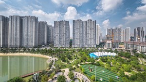 Không gian xanh giàu tiện ích tại Imperia Smart City, nằm trong khu vực đại đô thị phía Tây Hà Nội
