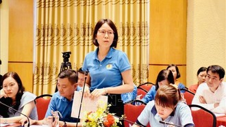 Chị Phạm Thị Bích Hải - Công ty Trách nhiệm hữu hạn Toto Việt Nam đề cập đến vấn đề tín dụng "đen" và lừa đảo chiếm đoạt tài sản trong công nhân lao động.