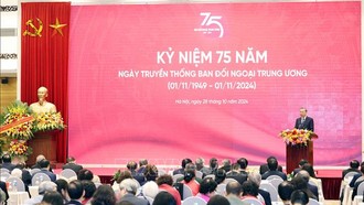 Kỷ niệm 75 năm Ngày truyền thống Ban Đối ngoại Trung ương (1/11/1949 - 1/11/2024).