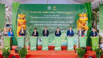 Hà Nội chính thức khởi công dự án công viên tuyến hai bên sông Tô Lịch 