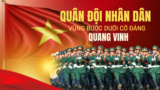 Quân đội nhân dân vững bước dưới cờ Đảng quang vinh