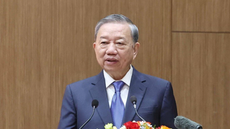 Tổng Bí thư Tô Lâm phát biểu.