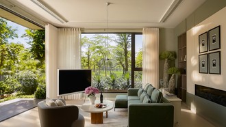 Sau mỗi khung cửa tại Retreat Forest là bức tranh thiên nhiên ngập tràn