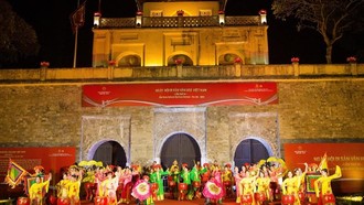 Các hoạt động trong sự kiện thường niên Ngày hội Di sản Văn hoá Việt Nam được tổ chức tại Hoàng thành Thăng Long.