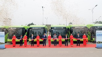 Xe buýt điện VinFast được Liên Ninh đưa vào sử dụng ngay trong tháng 12