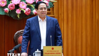 Thủ tướng Phạm Minh Chính làm việc với lãnh đạo Bộ Quốc phòng về phát triển công nghiệp quốc phòng