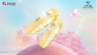 Nhẫn cưới đính kim cương tự nhiên giá chỉ từ 6 triệu đồng