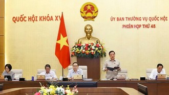 Phó Chủ tịch Quốc hội Nguyễn Khắc Định phát biểu. Ảnh: Doãn Tấn