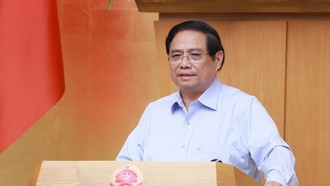 Thủ tướng Phạm Minh Chính chủ trì Phiên họp Chính phủ thường kỳ tháng 7/2025. Ảnh: Dương Giang