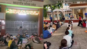 Phụ huynh phản ánh buổi đăng ký lớp bán trú của Trường THCS Nguyễn Hồng Đào có vấn đề.